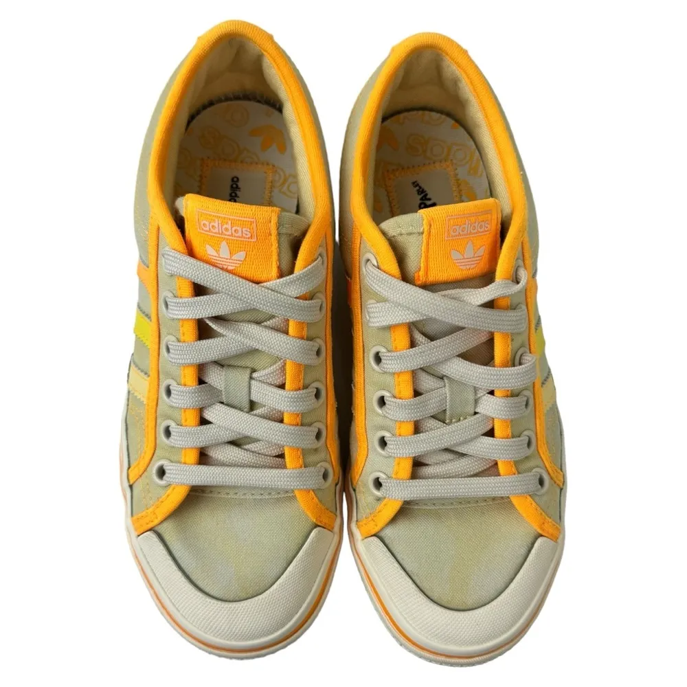 Adidas Nizza Platform Parley Women Shoe Yellow Tint Orange Sneaker Trainer SZ 5 - Image 3