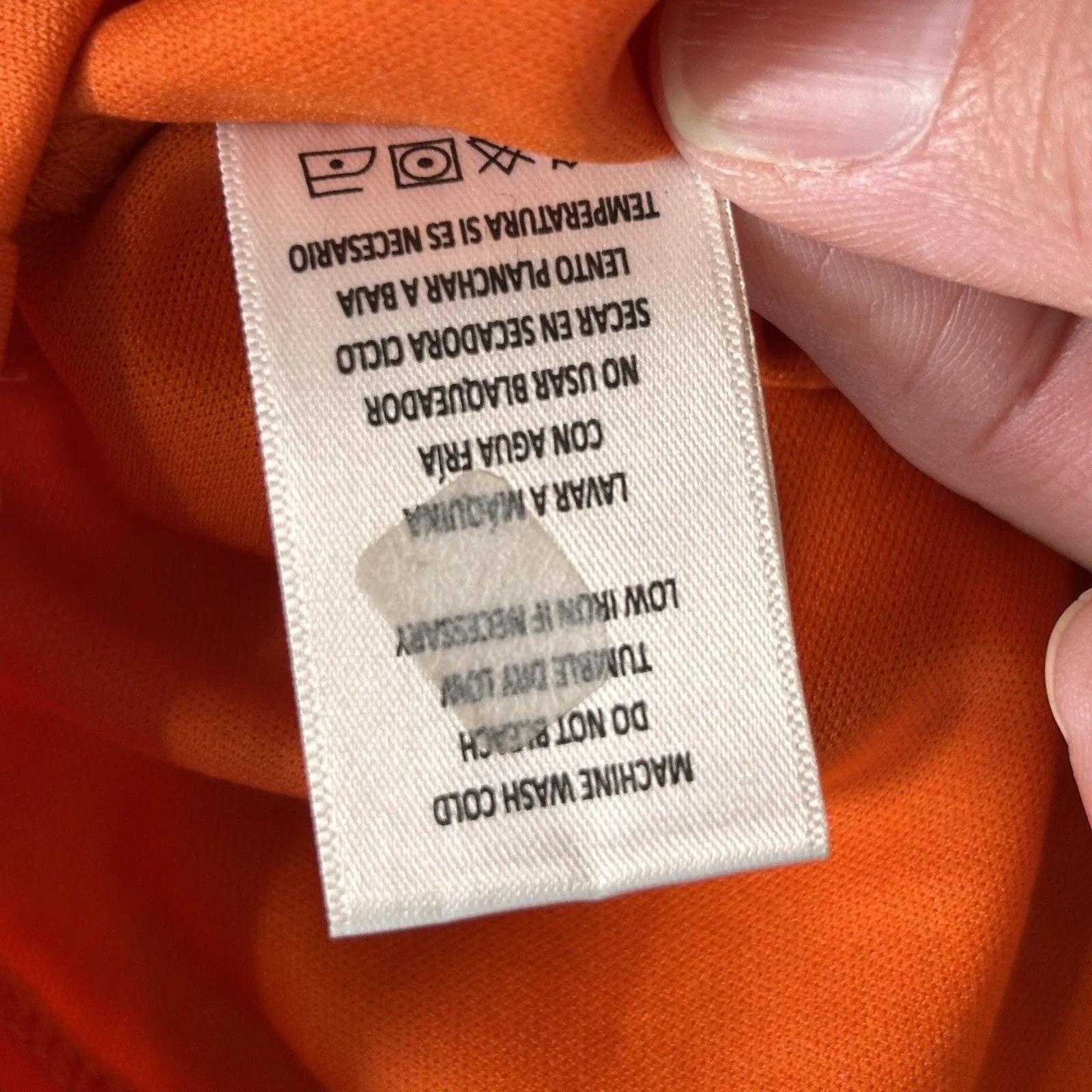 Vince Camuto Dress Sheer Long Sleeve V-Neck babydoll Dress Ruffle Hem Size Large - Image 10