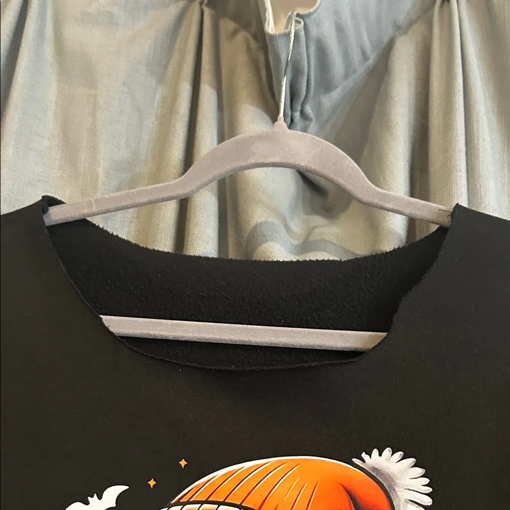 Source Unknown Black Long Sleeve Dress with Halloween Print - Image 4