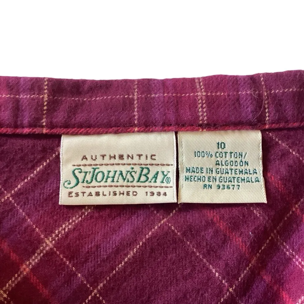 St John’s Bay Plaid Flannel Skirt - Image 5