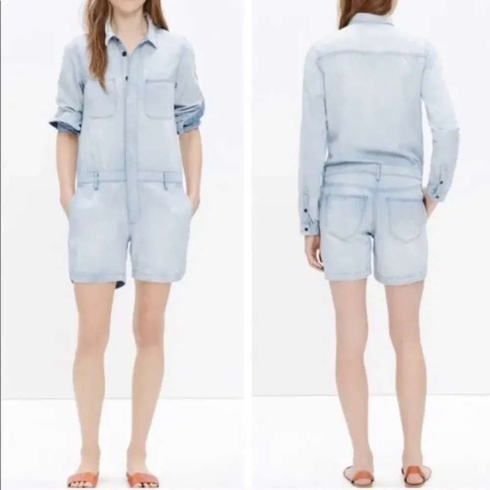 MADEWELL PASTIME DENIM ROMPER - Image 2
