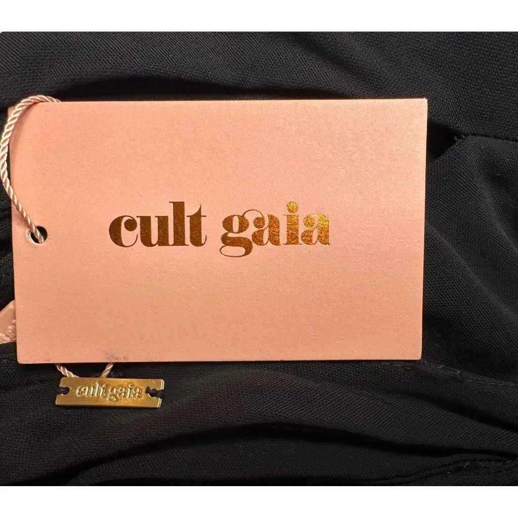 Cult Gaia Zinnie Gown in Black X-Small New Womens Long Sleeve Maxi Dress - Image 10