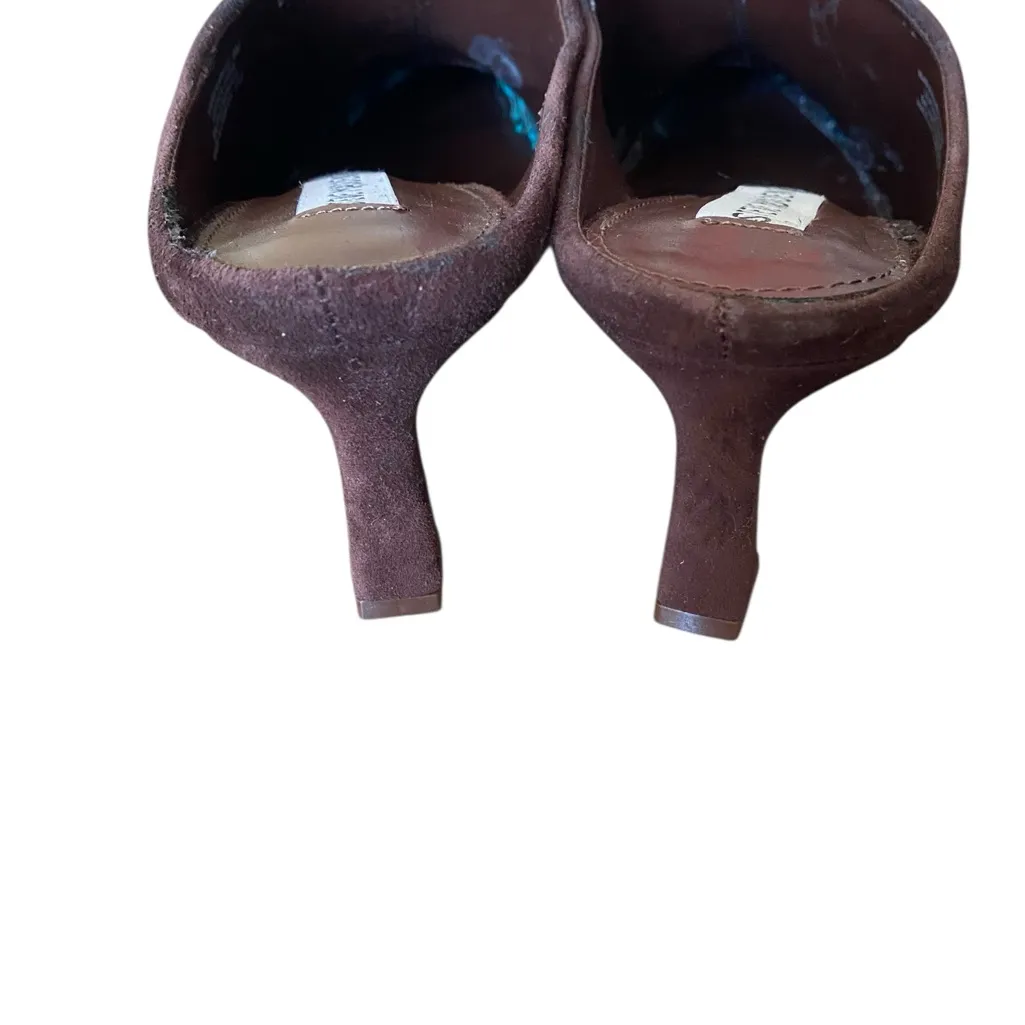Steve Madden Niara Brown Suede Point Toe Mule size 8 - Image 6