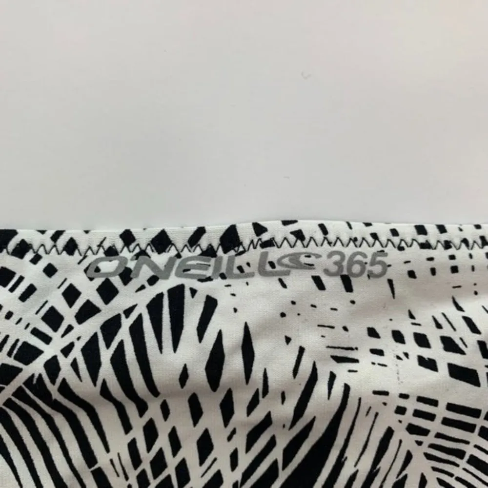 O'Neill Black & White Casey Shirred Tab 365 Hybrid Bikini Bottoms - Image 5