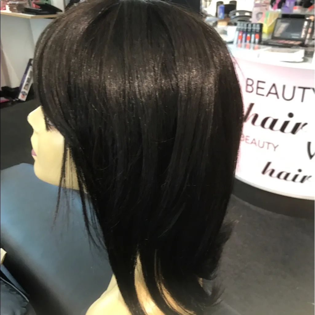#Human #hair Remy wig Long black BOB - Image 8