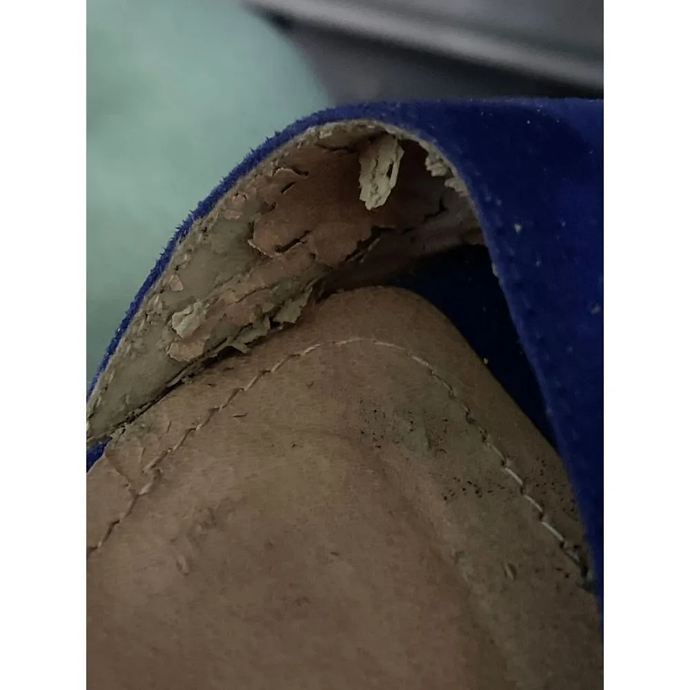 H&M purple strap sandals, size 9‎ suede S-69 - Image 7