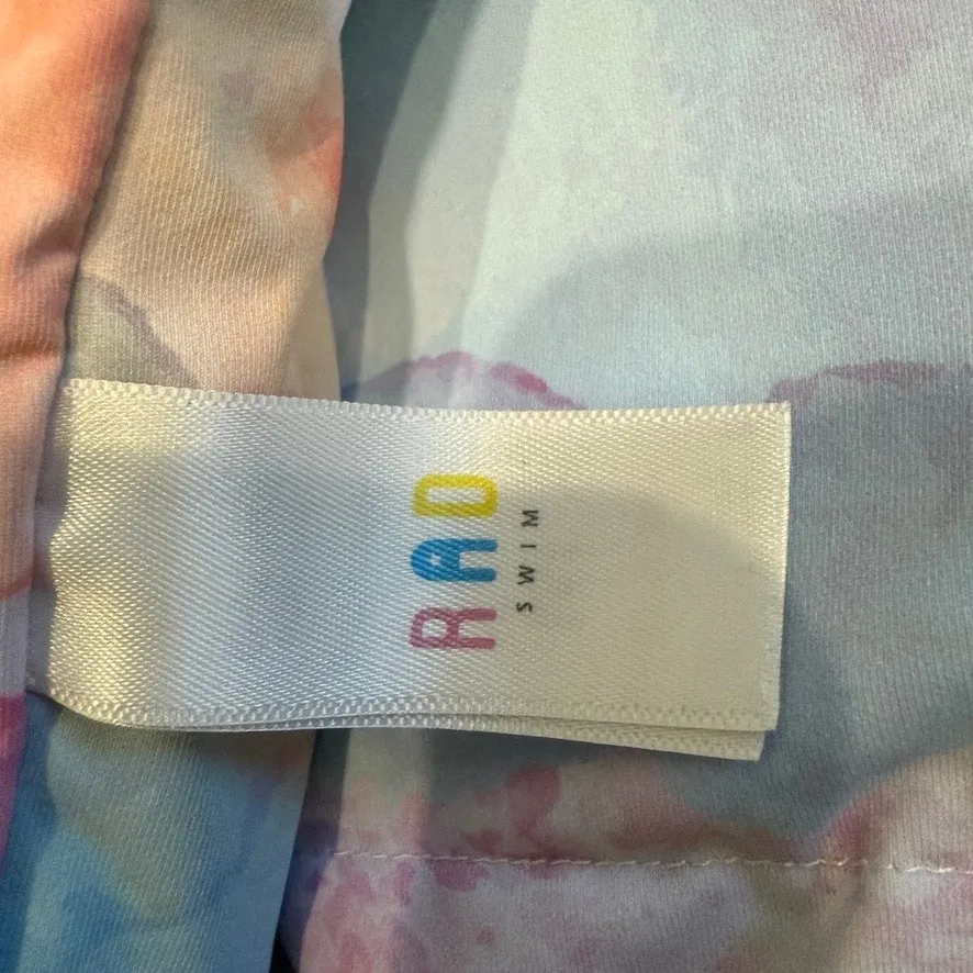 Rad Swim Betsy medium smocked ruffle tankini swim top SW2 2964 Blue - Image 5