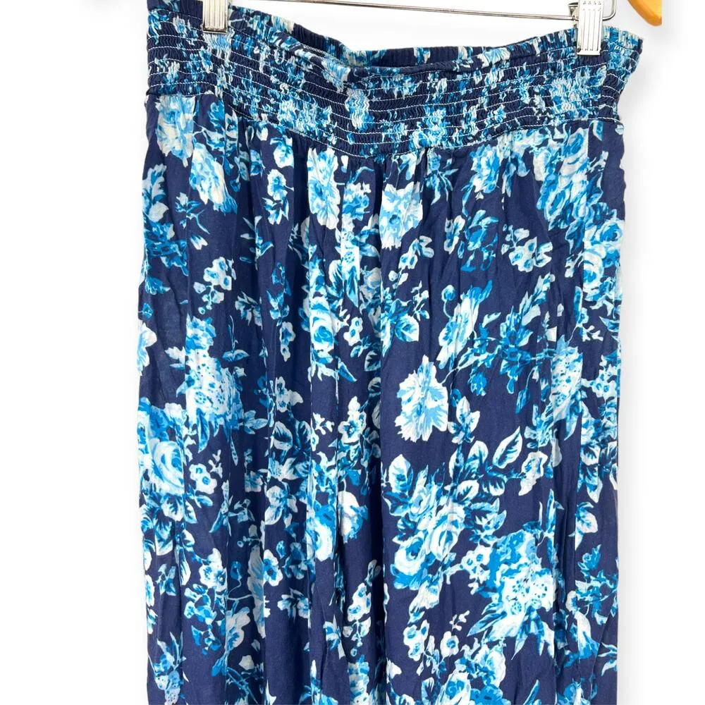 NANETTE LEPORE  | L |  PIPER SMOCKED JOGGER PANTS SWIMSUIT COVER-UP Lounge - Image 4