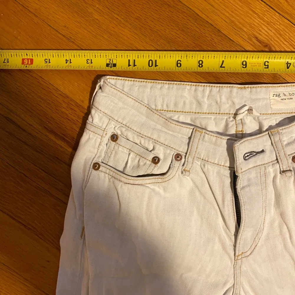 Rag & Bone Cate Mid Rise Ankle Skinny Primrose Whitewash - 25 - Image 8