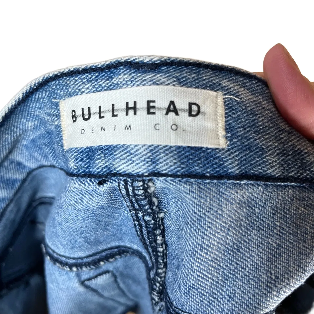 Bullhead Denim Co Shorts Womens Size 26 Blue Denim Cut Off Frayed Hem Blue Wash - Image 4