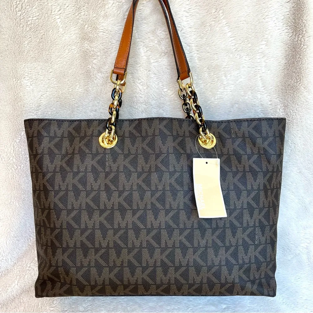NWT Michael Kors Cynthia Large Monogram Tote Bag - Image 5