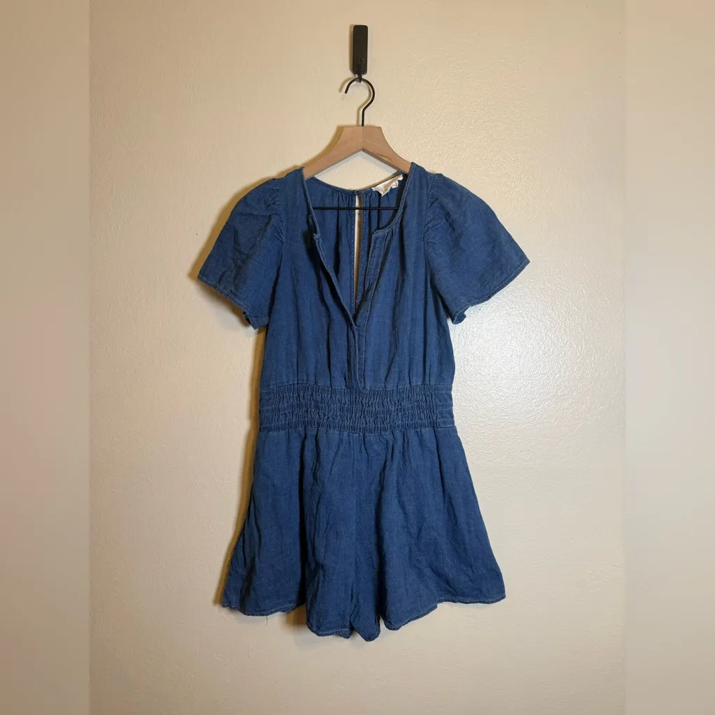 Anthropologie The Somerset Romper Denim Edition - Image 2