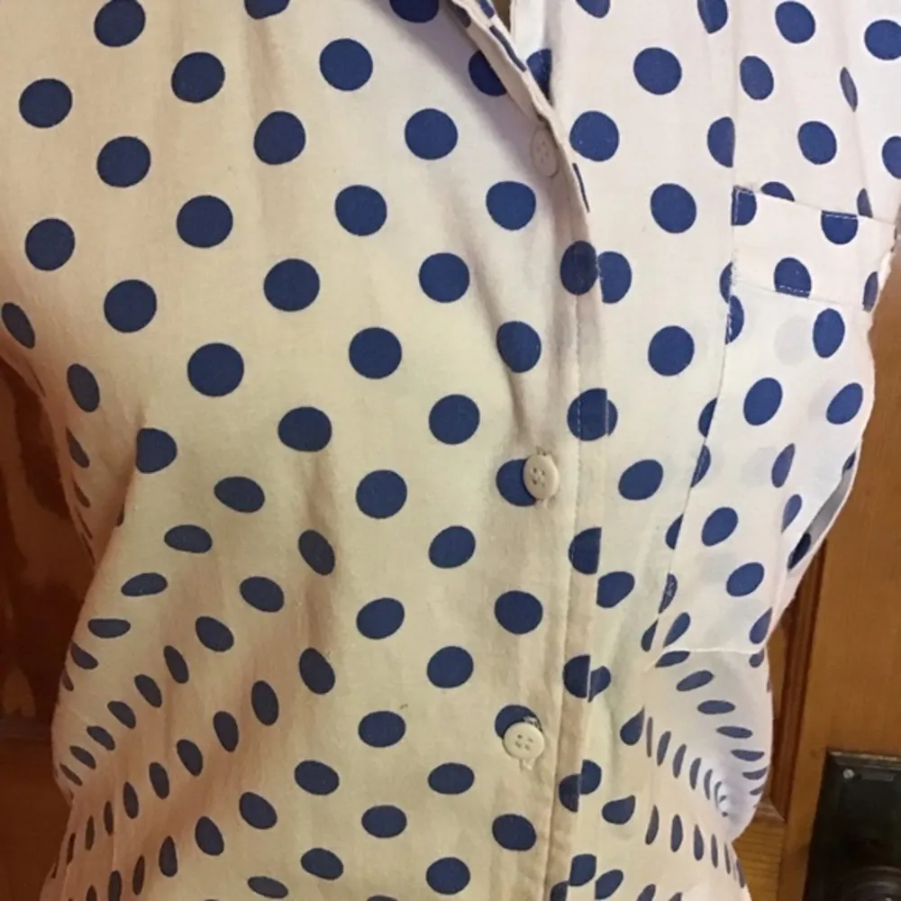 Vintage 80s Gitano polka dot top - Image 5