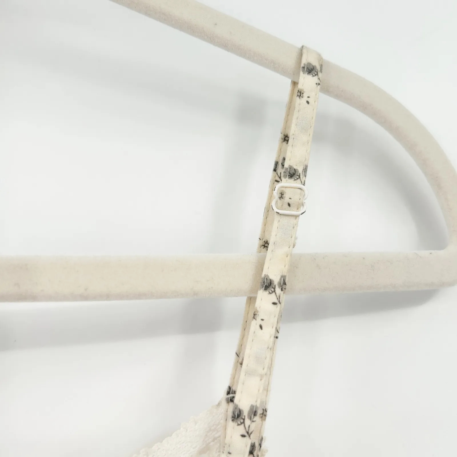 Oysho Womens Cottagecore Soft Girl Coquette Ditsy Floral Print Lace Trim Dress S - Image 5