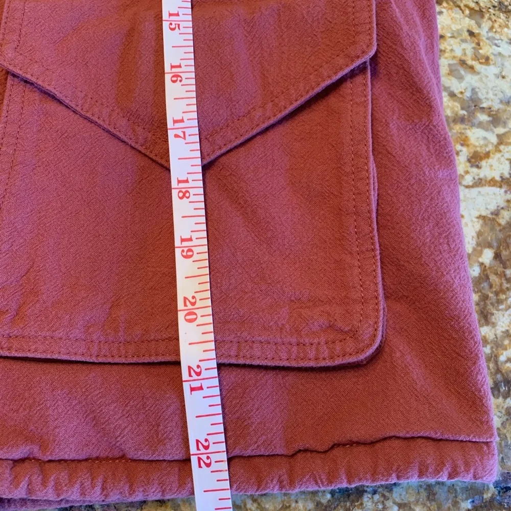 Aritzia Wilfred Free Alyona Cotton Puffy Button Plum Jacket Coat Size XXS 2XS Orange - Image 7