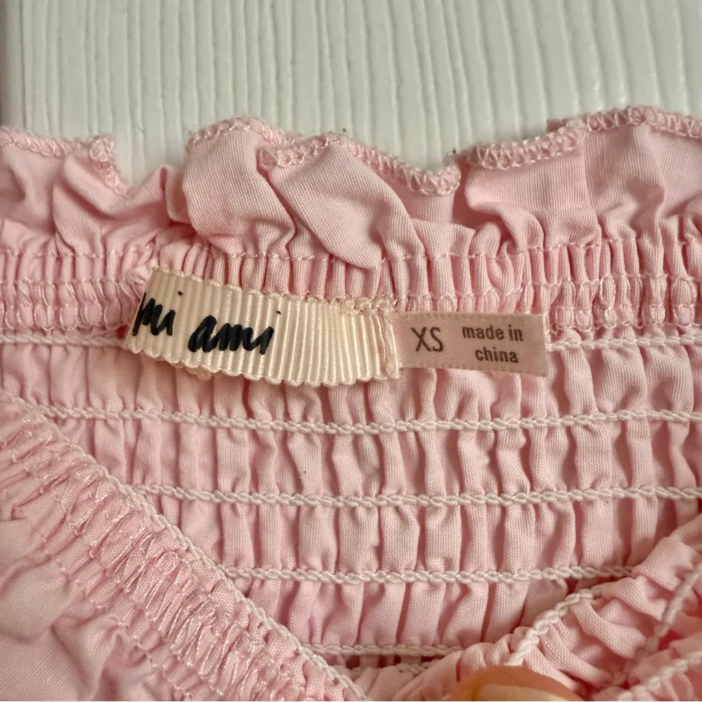 Francesca's Collections Blush Pink Smocked Dress Size XS - Image 3