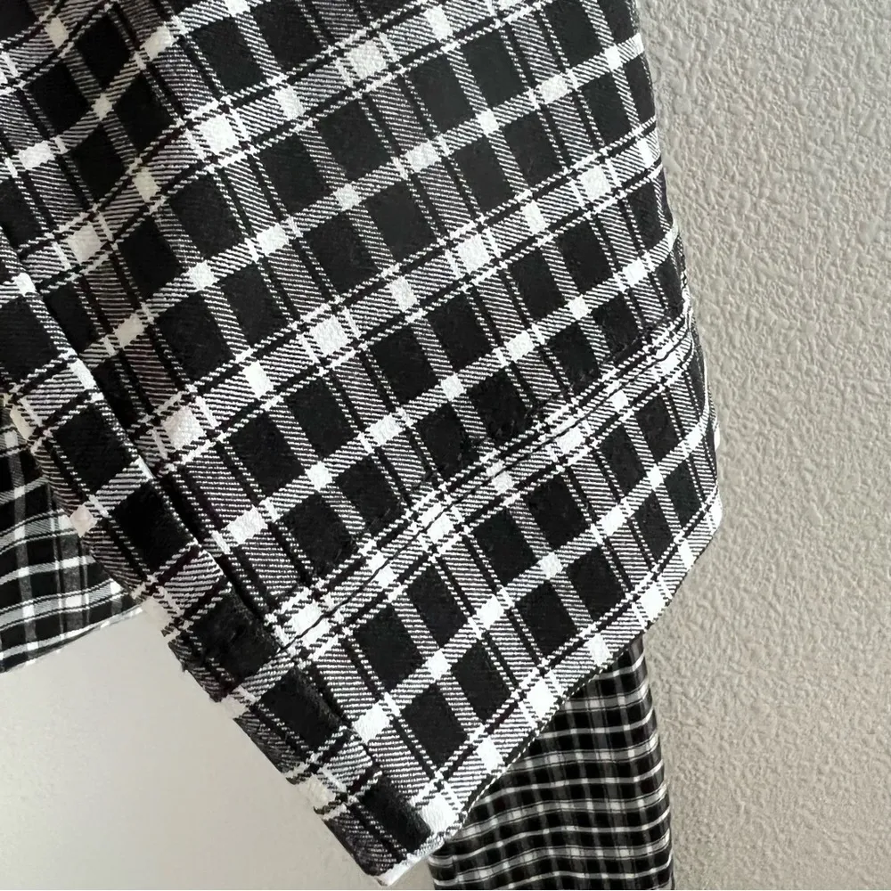 Hollister Ultra High Rise Advanced Stretch Glen Plaid Pants Elastic Waist XS - Image 6