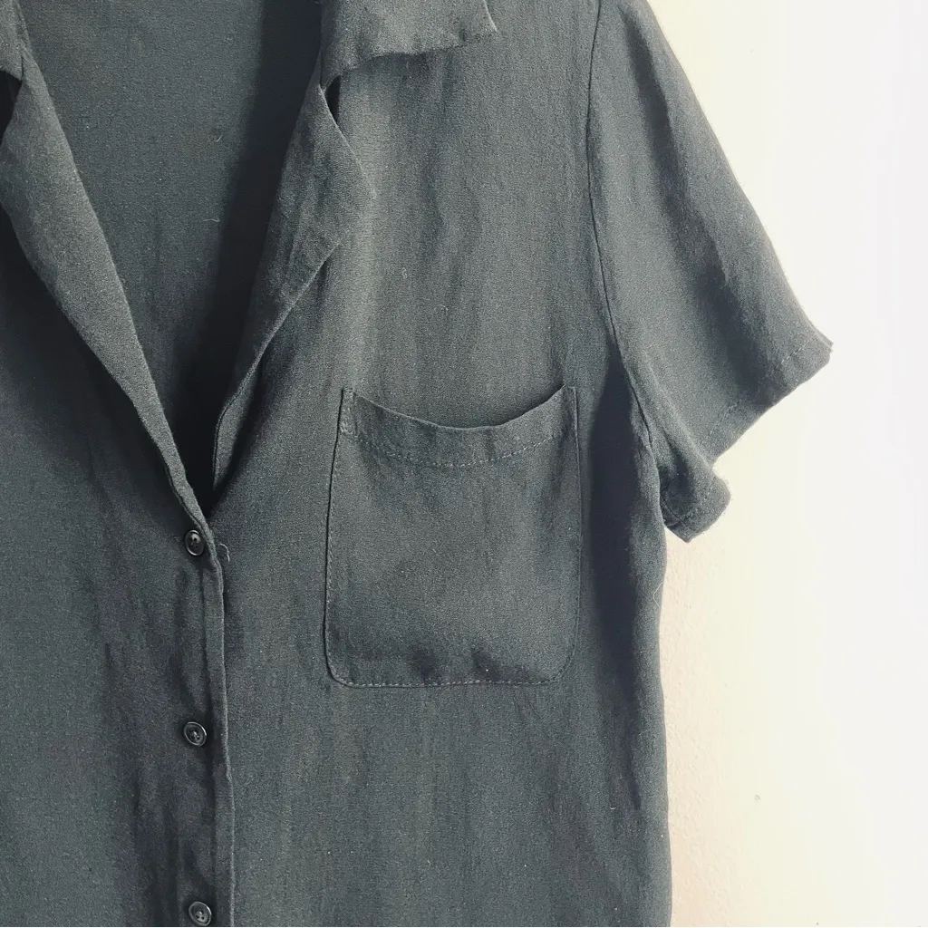 Reformation Cuba Top Black Short Sleeve size S - Image 8