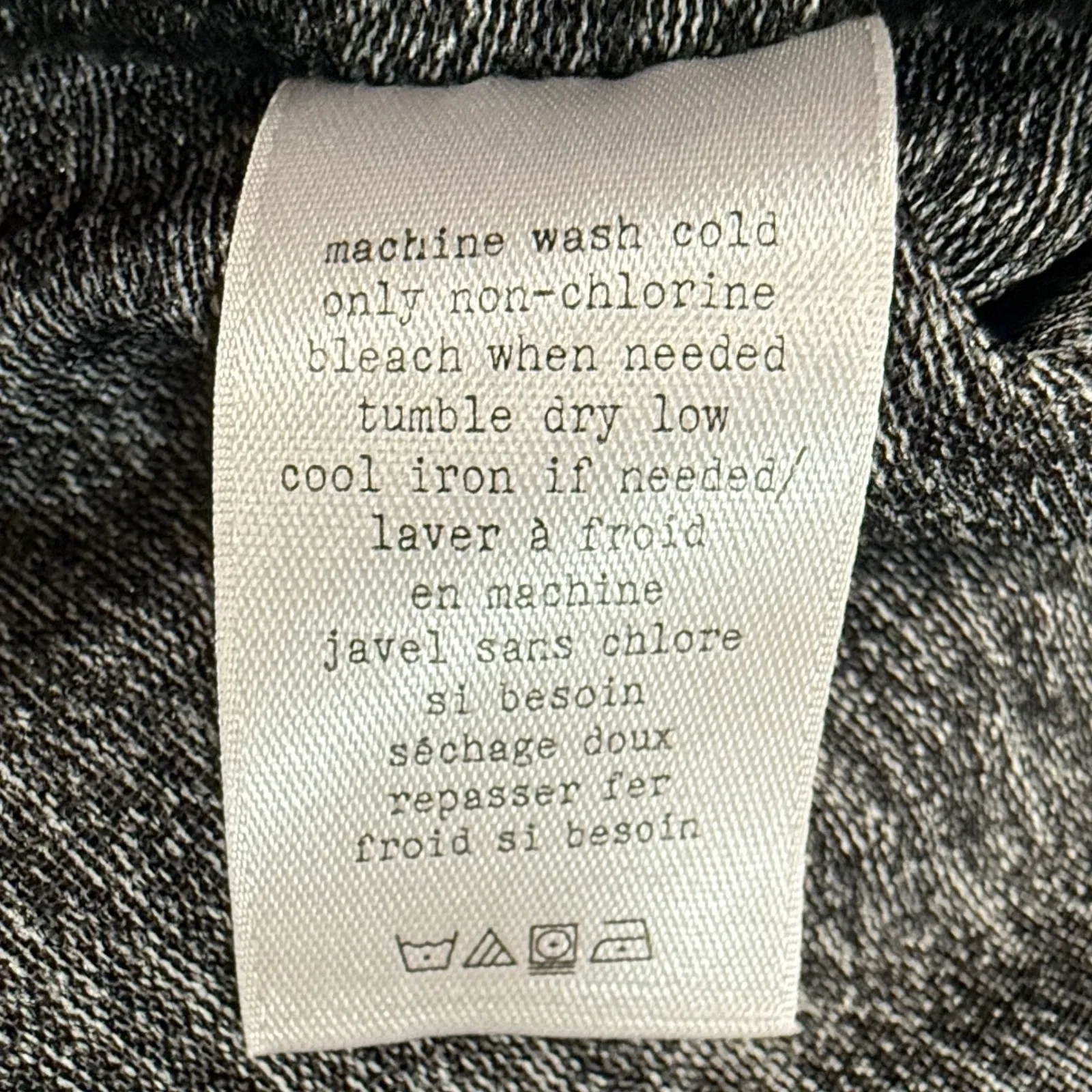 Rag & Bone Women's Grey Marled Short Sleeve T Shirt Top Size Medium Lightweight - Image 6