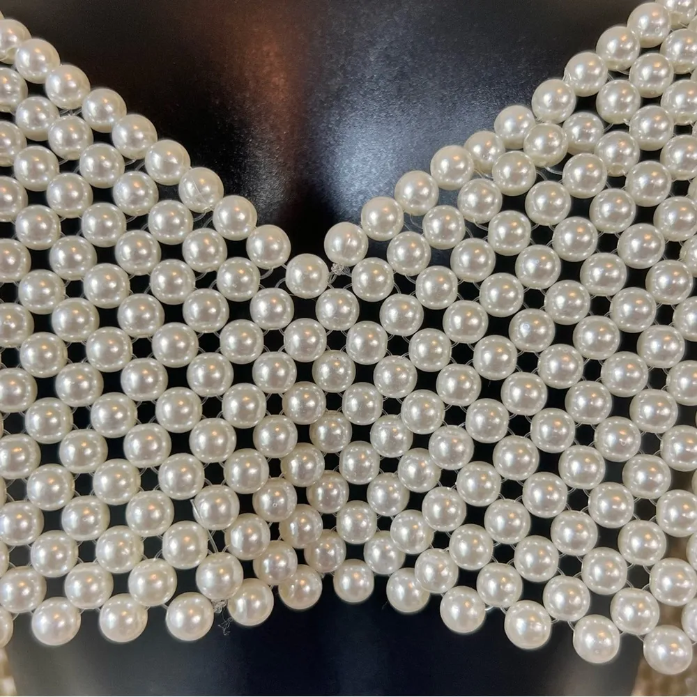 Pearl body chain bralette Size undefined - Image 6