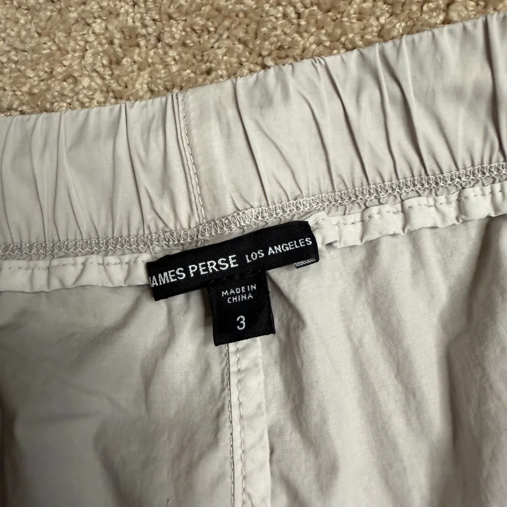 James Perse Stretch Poplin Parachute Pants Size 3 Large - Image 3