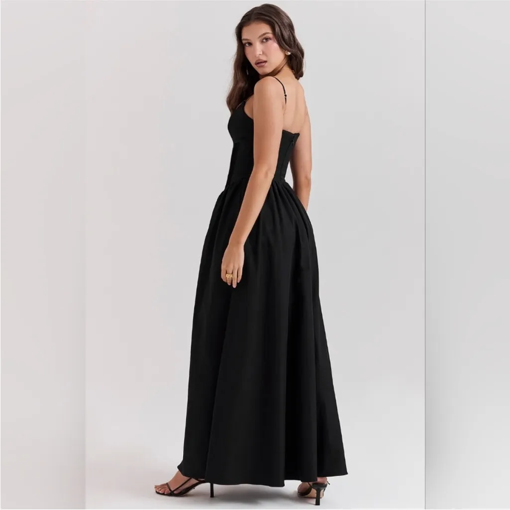 HOUSE OF CB 'Lova' Black Corset Maxi Ball Gown‎ Dress sz S NWOT - Image 11