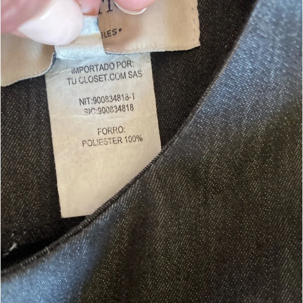 MYSTIC Los Angeles Dress in Black Denim Sz M - Image 12