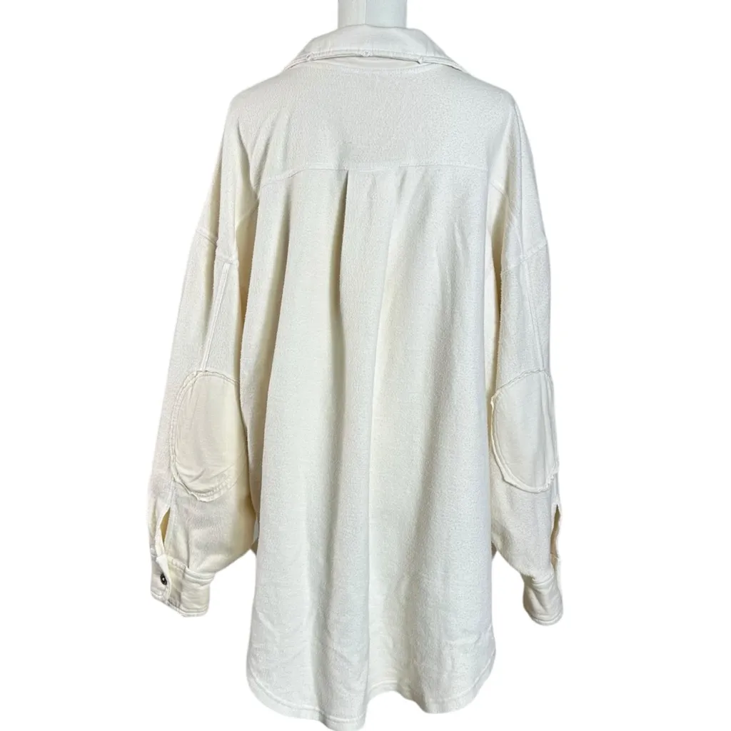 Free People Ruby Jacket Champagne Dreams Medium Oversized Shacket Grunge 90s - Image 6