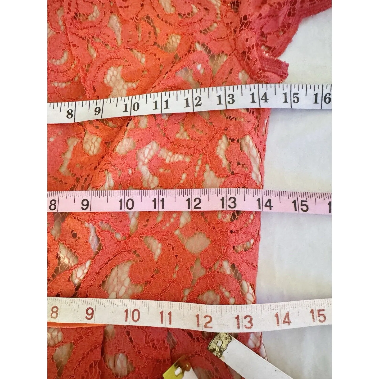 Adrianna Papell Womens Dress 4 Short Sleeve Autumn Fall Cocktail Date Night Boho - Image 14