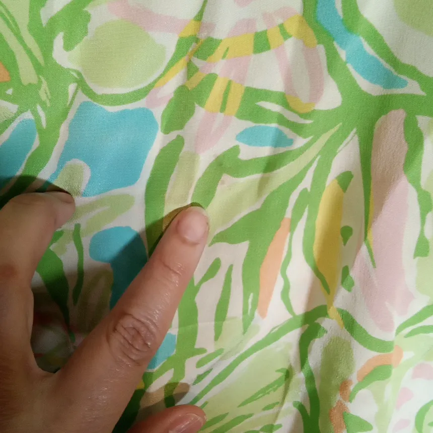 Lilly Pulitzer Pastel Floral Blouse Elsa Silk Top Vacation Resort Womens Small - Image 4