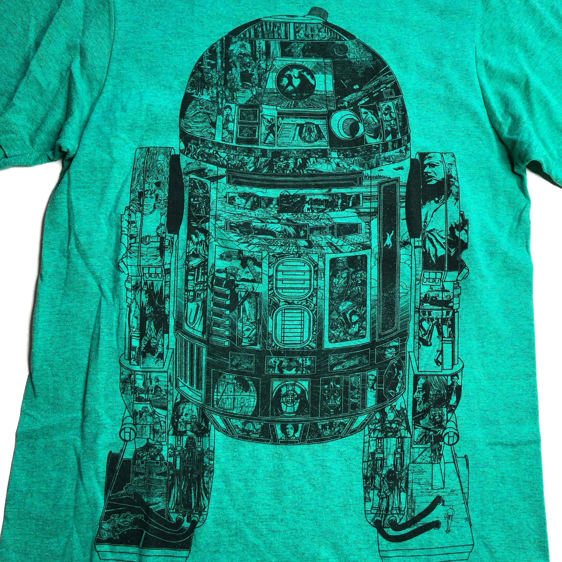 Star Wars R2D2 Tee Shirt Heather Teal - Image 4