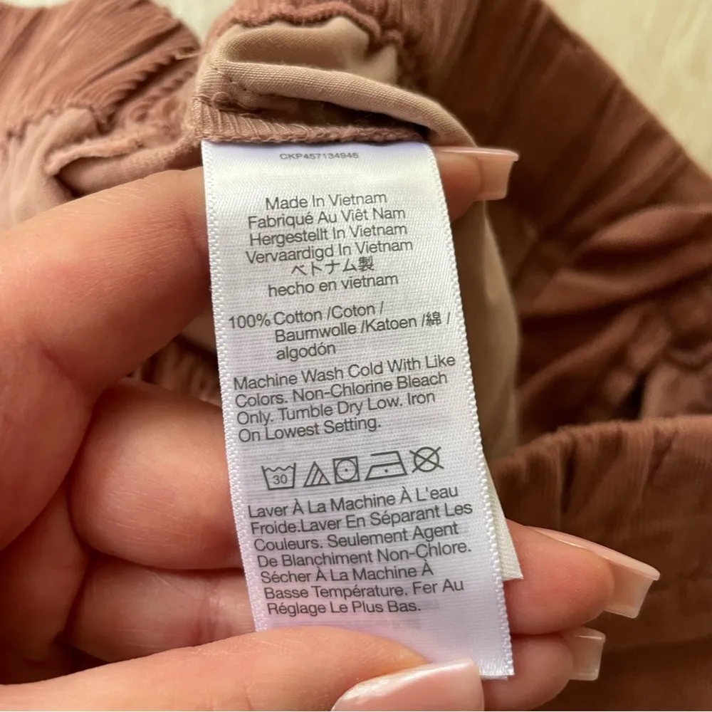 Madewell corduroy pull on mid rise jogger pants in pink - Image 4