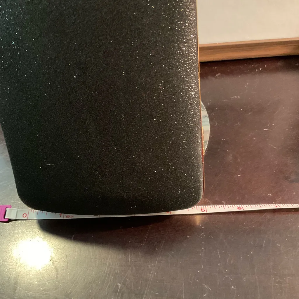 Elegant Black Evening Bag/Clutch With a Faux Diamond Clasp. 5X7” NWOT. - Image 7