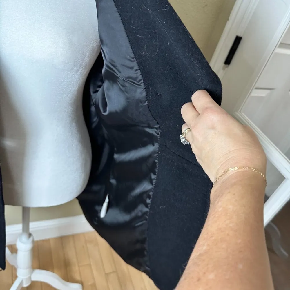 ESPRIT Outerwear Wool Double Breasted Coat Jacket Size Small - Image 14