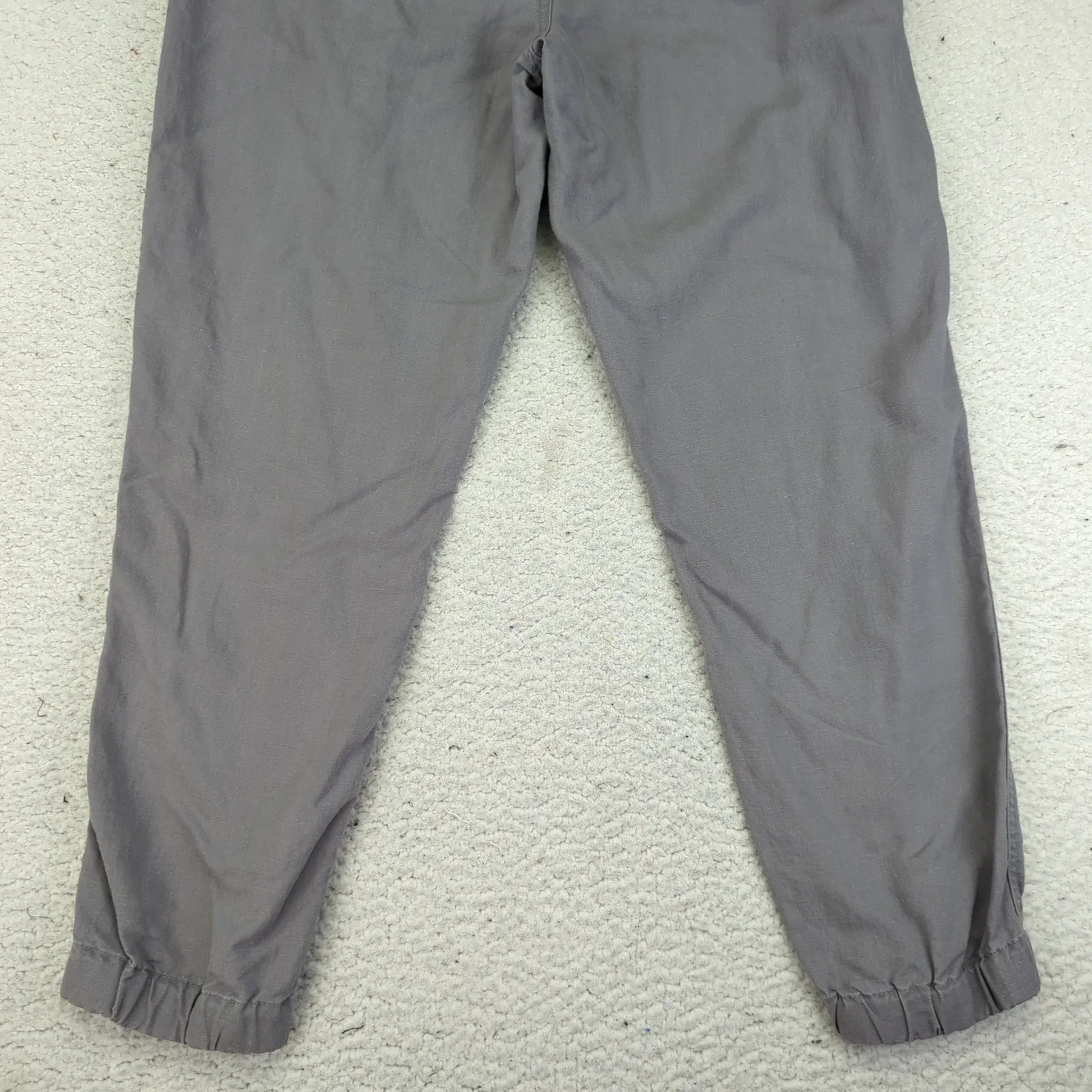 J Crew Point Sur Womens 6 Tall Seaside Jogger Pants Linen‎ Casual Gray G6321 Size 16W - Image 6