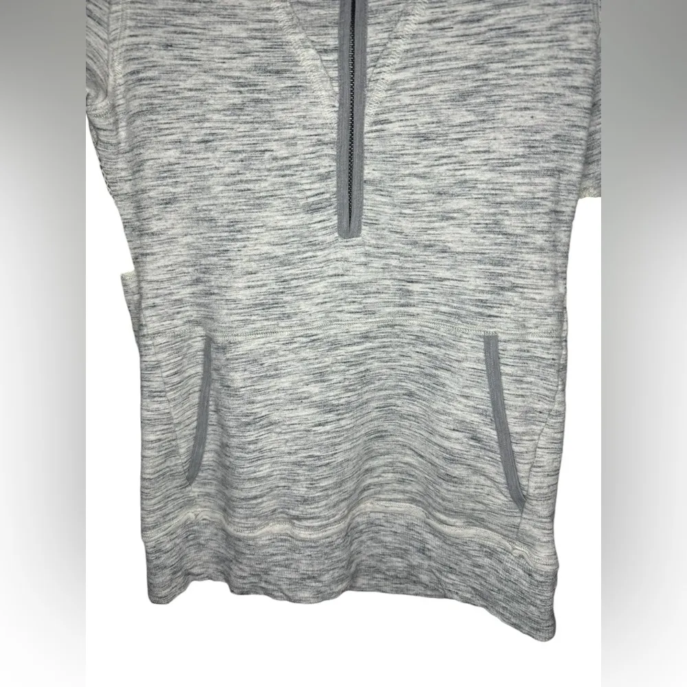 Free People Movement Markie Quarter Zip Hoodie Size S Heathered Grey - Image 5