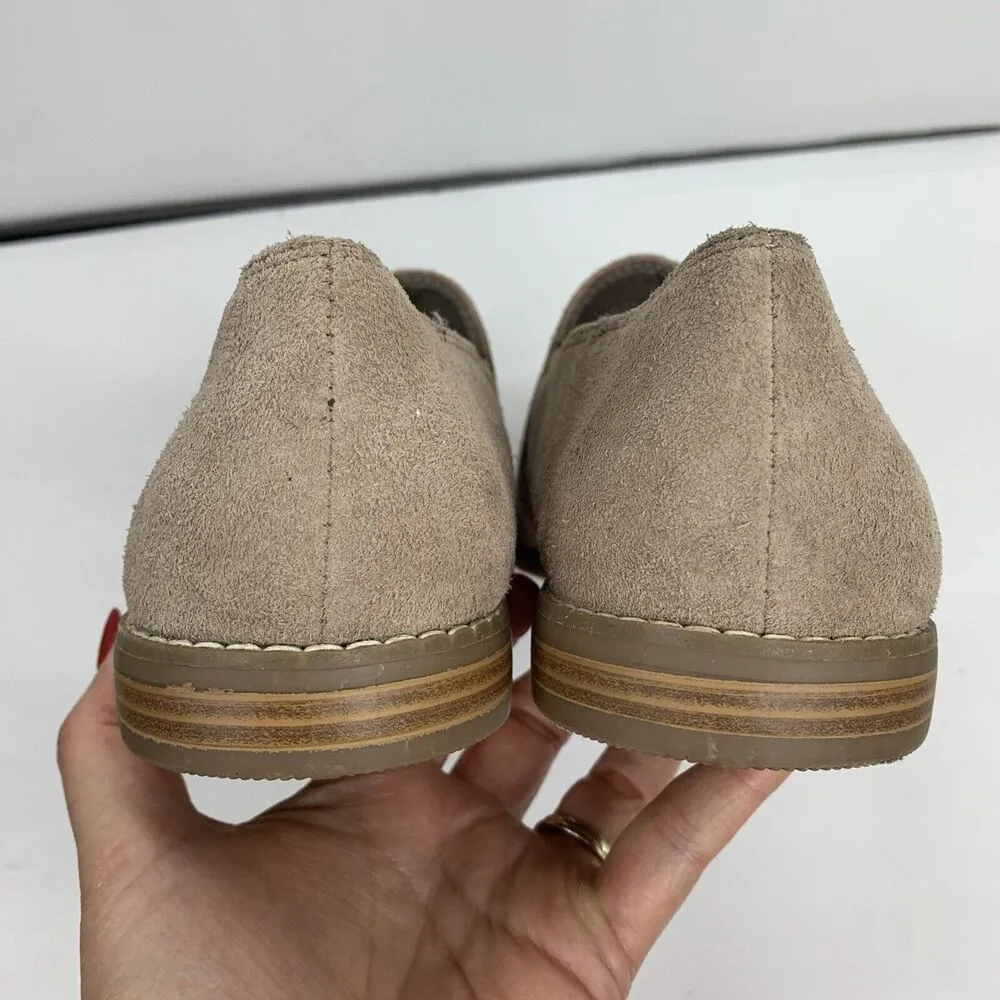 Franco Sarto Size 10 Loafer Pardon Suede Leather Almond Toe Flats Shoes Women’s - Image 8