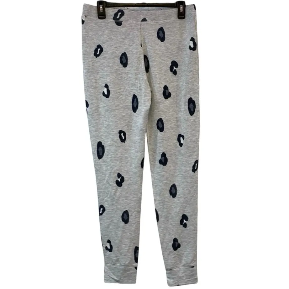 NWT M&S Day Dreams Duvet Days Leopard Joggers Women’s Size 8 Lounge Pants Gray - Image 2