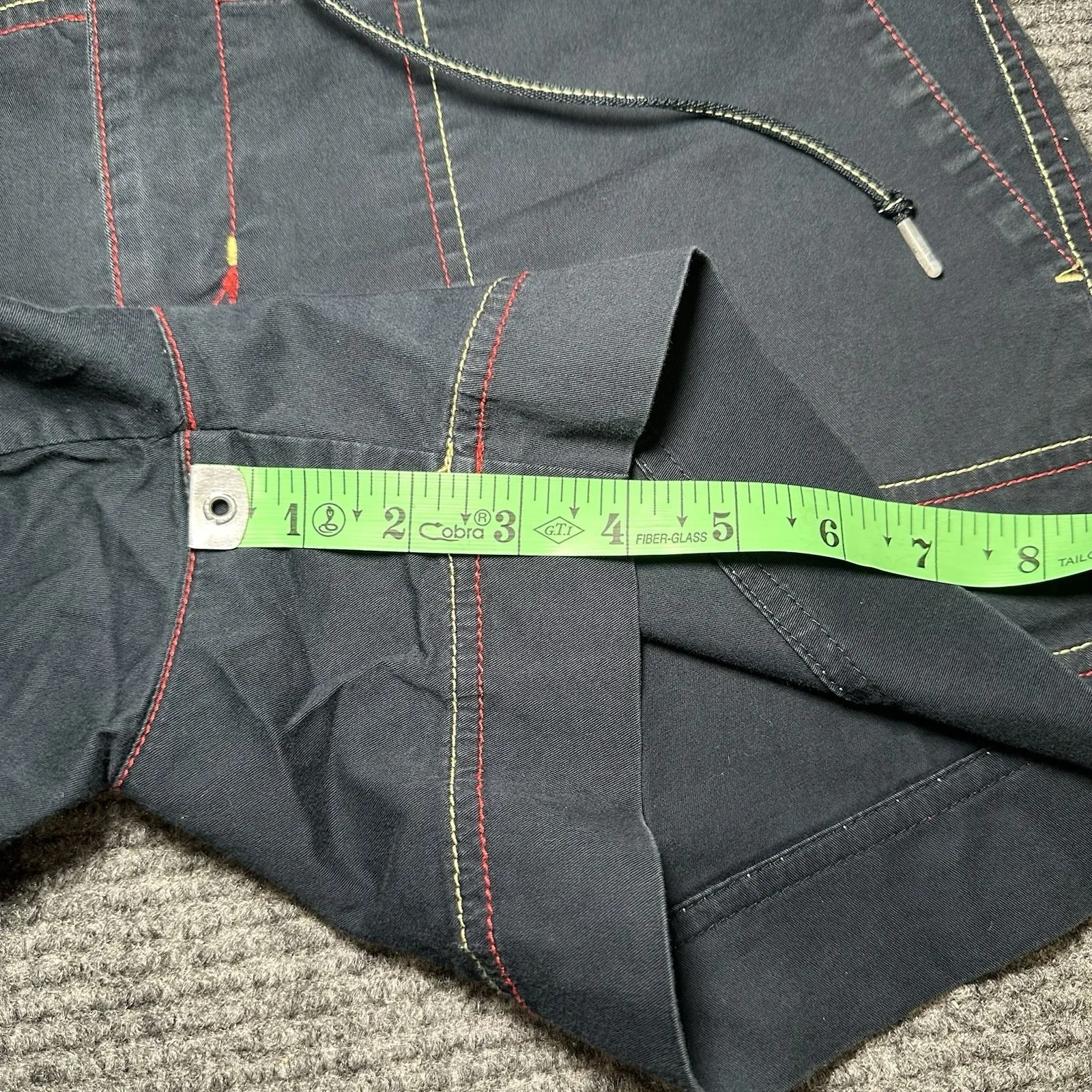 Y2K Vtg NIKE Women's SZ 8/10 Casual‎ Shorts with 2-color Stitching and Tie Waist - Image 6