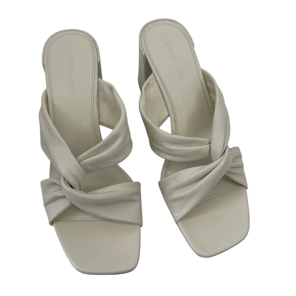 Everlane The Day Twist Heel in White Size 9.5 Summer - Image 3