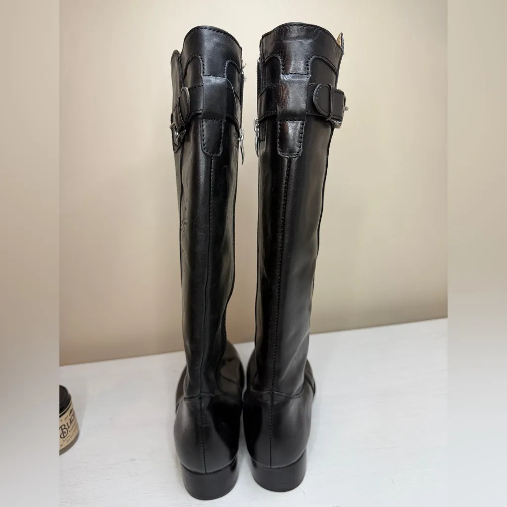 Ariat Black Leather Equestrian Riding Boots sz 6.5 - Image 7