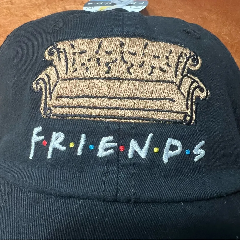 NWT Friends Television Show Black baseball hat embroidered central perk - Image 2