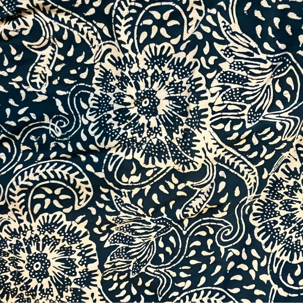 MAEVE Anthropologie Wide leg blue boho floral print pants office vacation sz M - Image 5