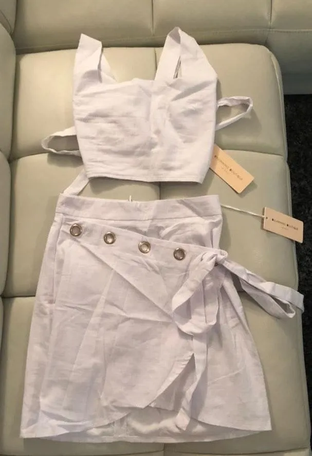 Beginning Boutique 	Amelia Eyelet Two Piece Set - Image 2