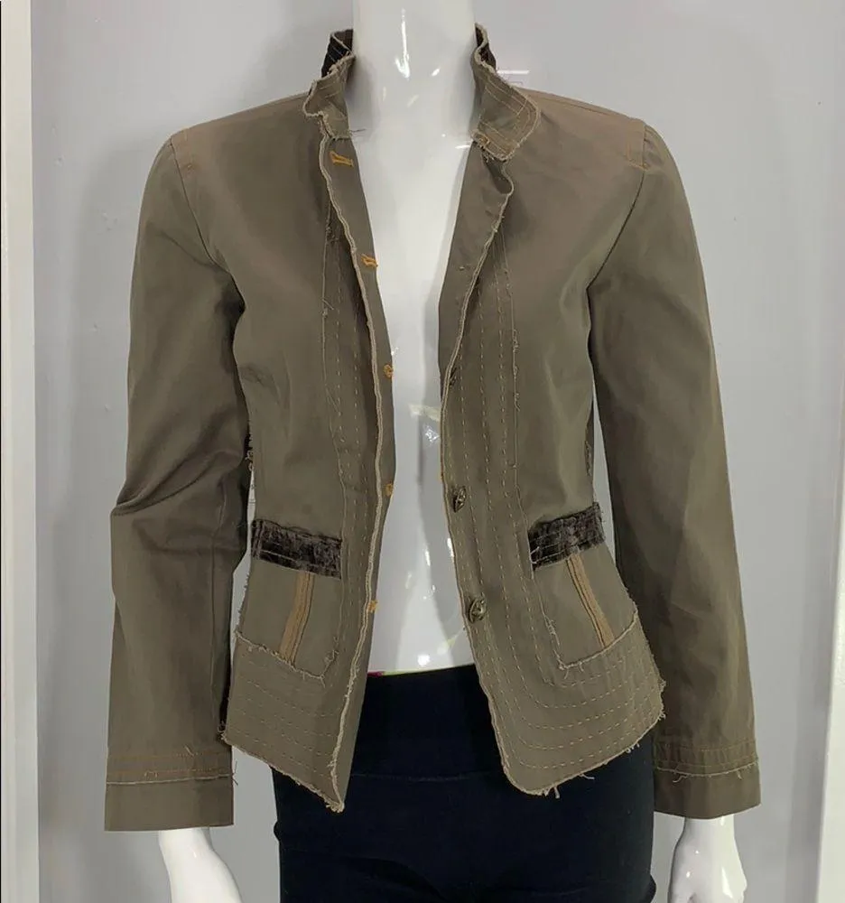 Johnny Was Olive Military Blazer - Image 2