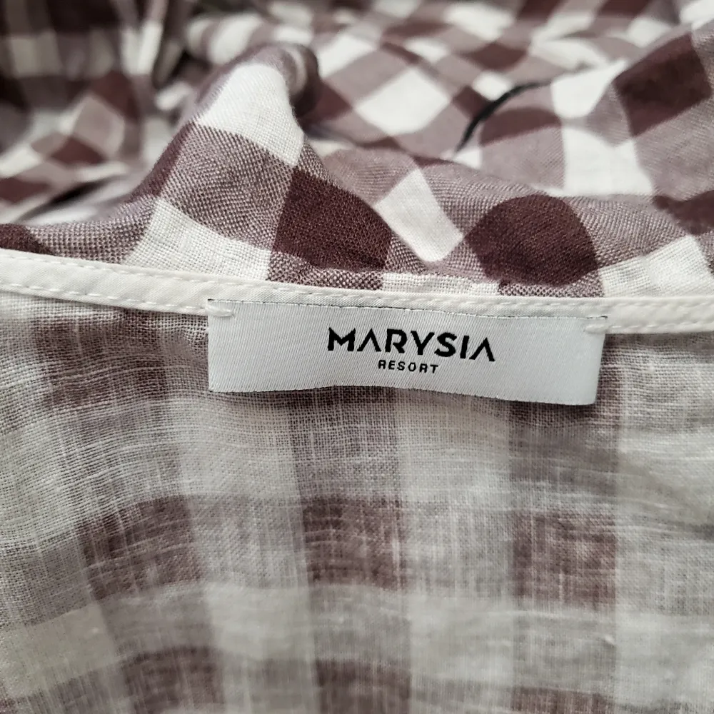 Marysia Ruffled gingham linen midi dress White Size XS - Image 8