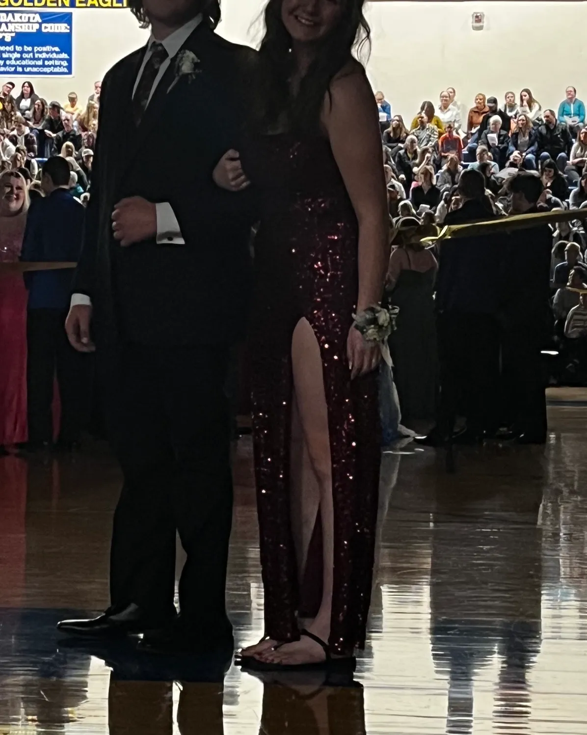 Dillard's  Red Sequin Maxi Dress - Image 5