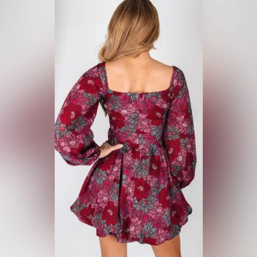 Ruthie Grace Olivaceous floral mini dress Red Size M - Image 3