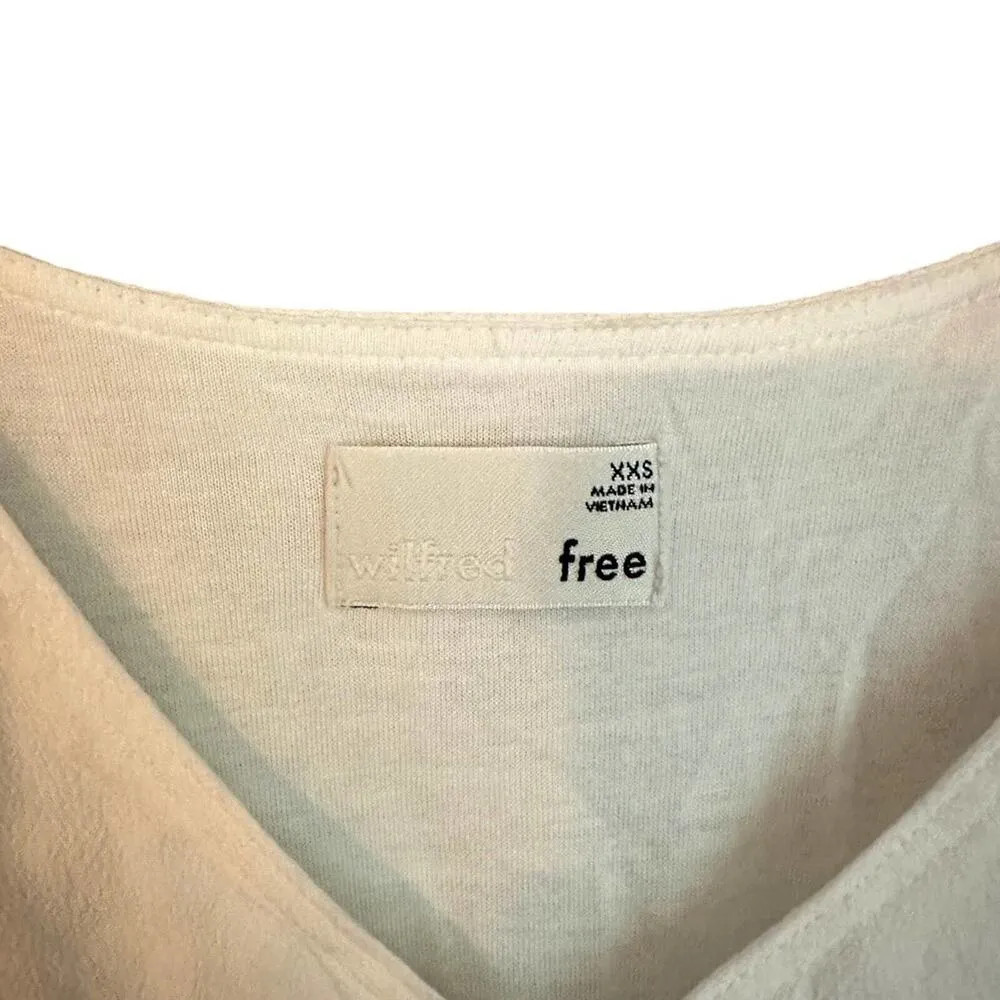 WILFRED Top Women Size XXS Tank Top Margot V Neck Camisole Off White Summer - Image 2