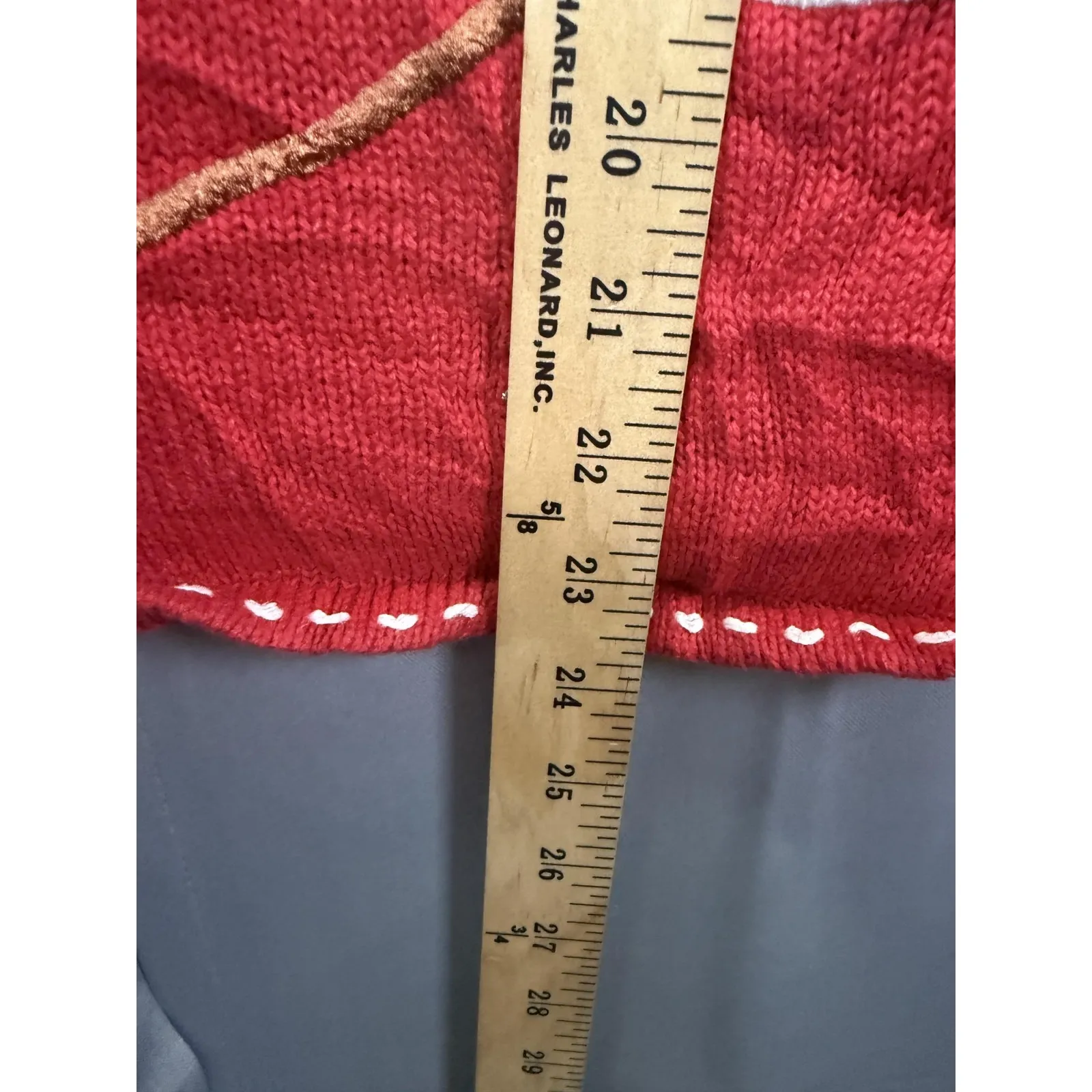 Crystal Kobe Sweater Vest Womens 1X Red Christmas Snowman Tree Holiday Ugly - Image 6